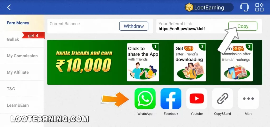 777 slots star refer & earn
