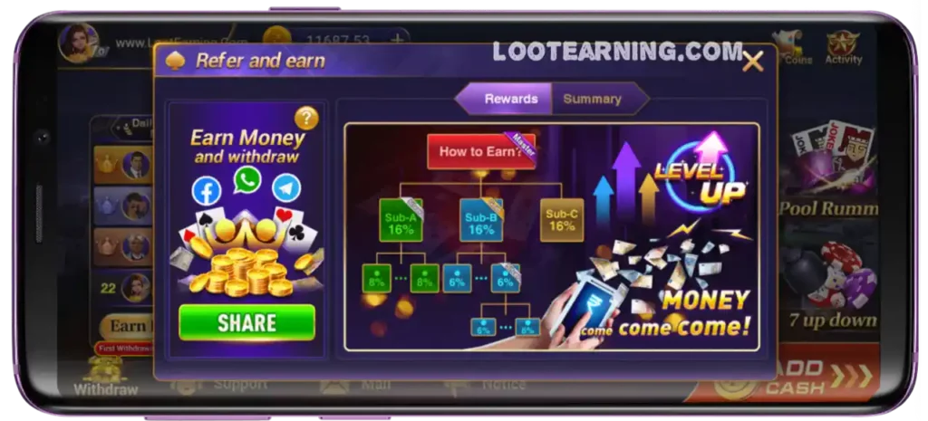 Happy Ace Casino Mod APK Refer & Earn