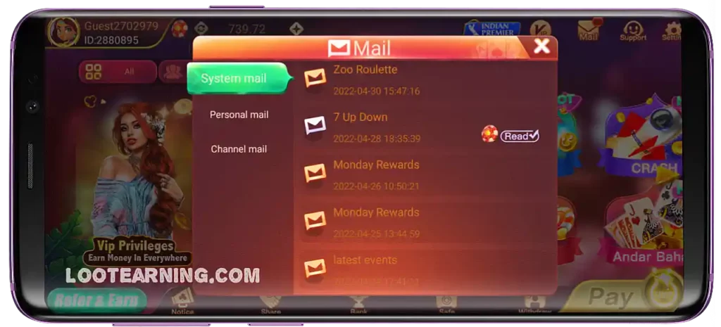 Ola Teen Patti App Mail Program