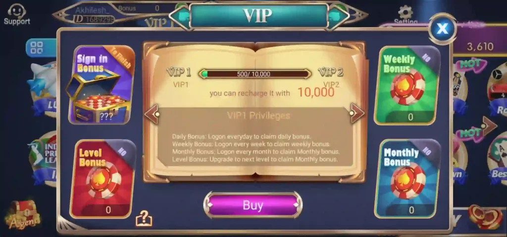 Rummy Day App VIP Program