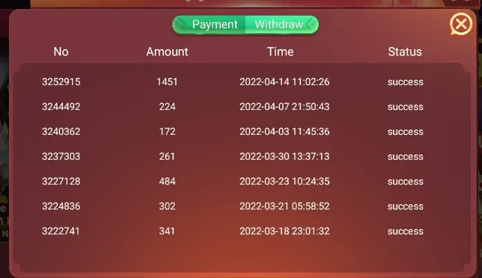 Rummy Golds Withdrawal Problem