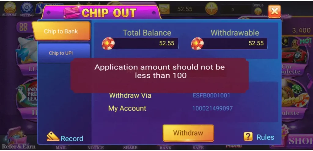 Teen Patti Club Mod APK Withdraw Program