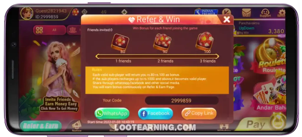 Teen Patti Ola APK Share Program