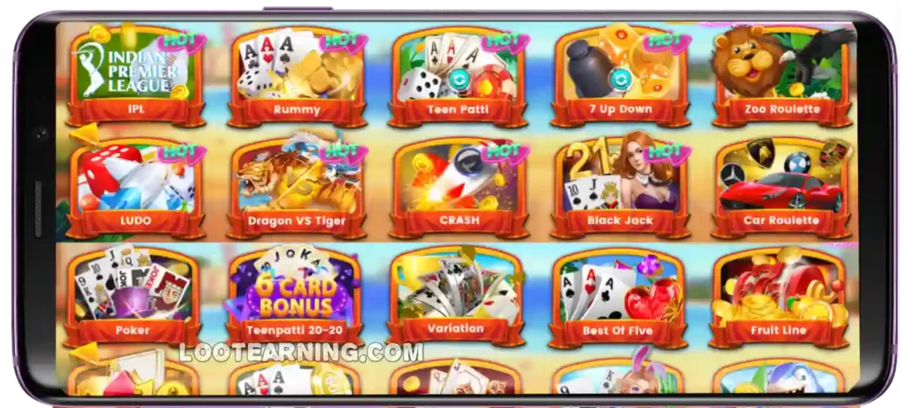 games in Teen Patti Bindaas