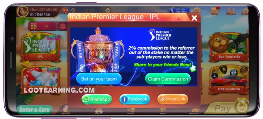 ipl in bindaas teen patti mod apk