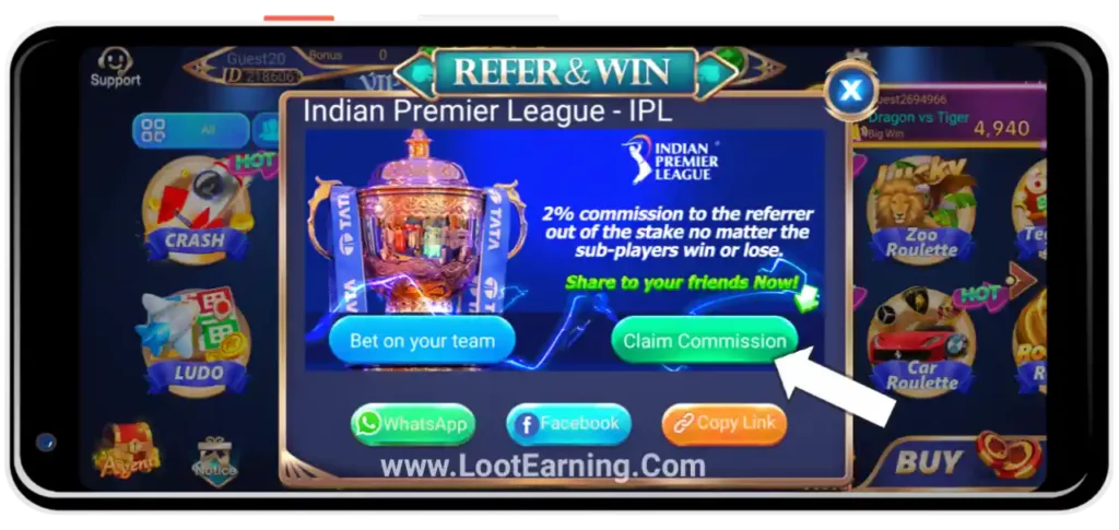 pop teen patti app progress bonus