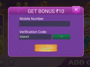 rummy baba register step 3