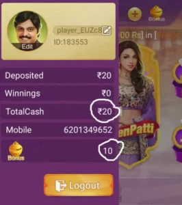 rummy baba register step 4