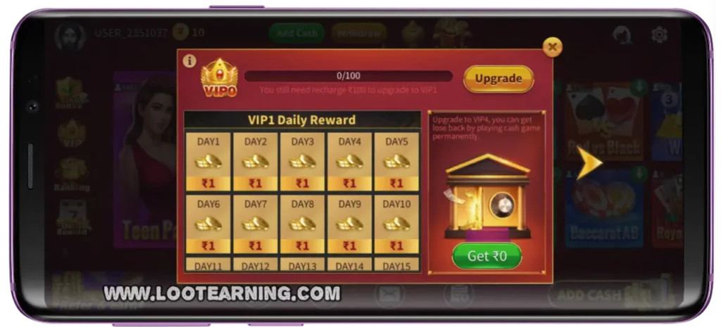 teen patti king vip program