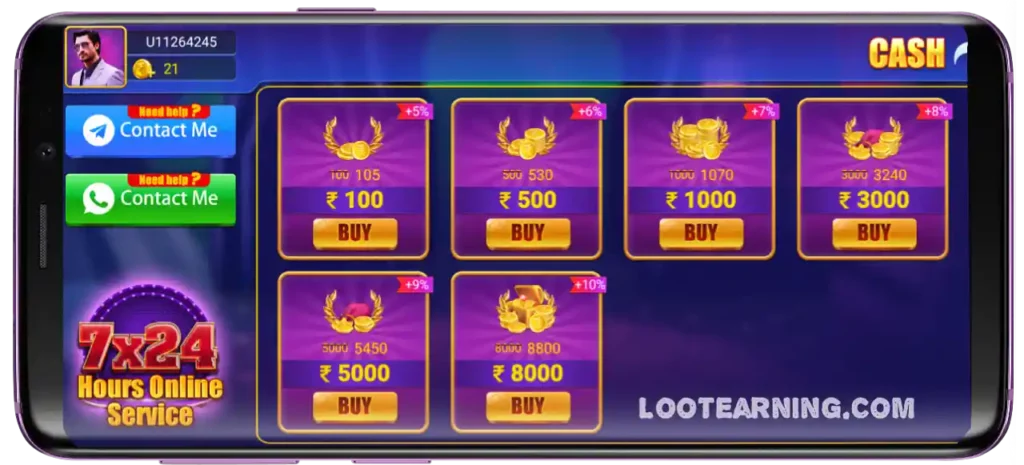 Knox Rummy APK Add Cash Program