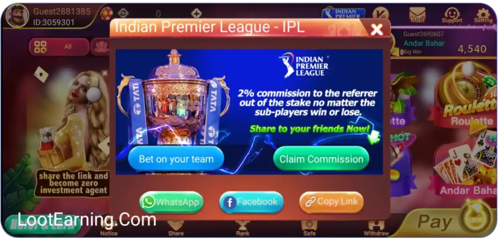 ipl play in teen patti yes apk