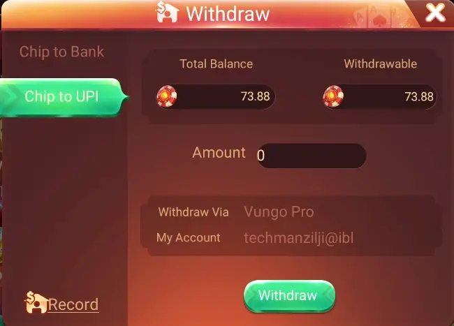 rummy nabob withdrawal program