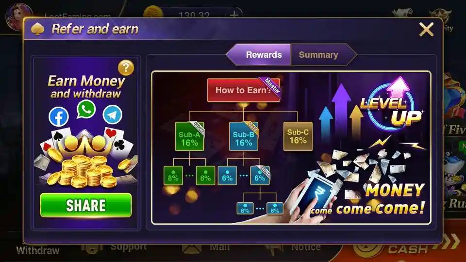 Teen Patti Dhamal APK Refer & Earn
