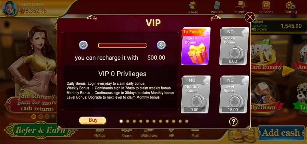 Rummy Earn Money VIP Program