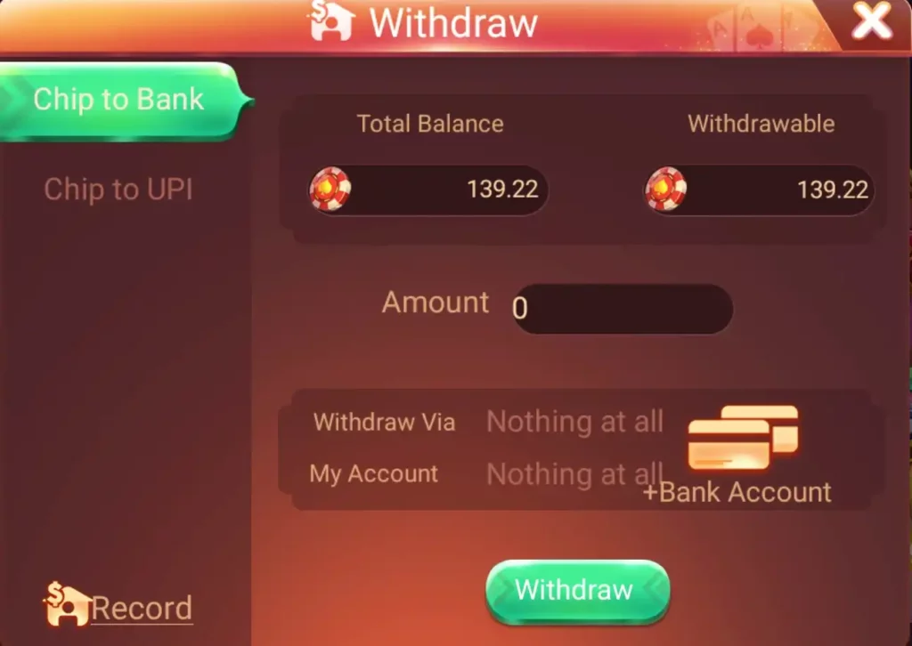 Rummy Loot Withdrawal