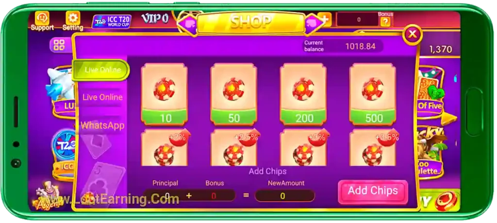 Teen Patti Online App Add Money Program
