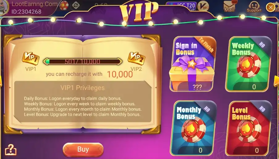 VIP Bonus - Teen Patti App Download