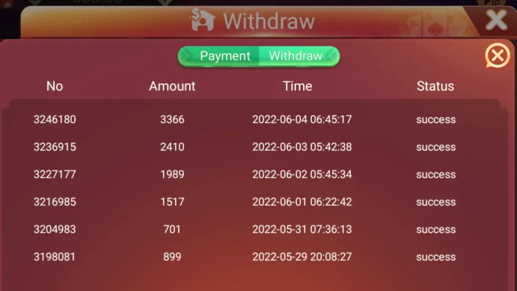 Teen Patti 51 Bonus APK list payment proof