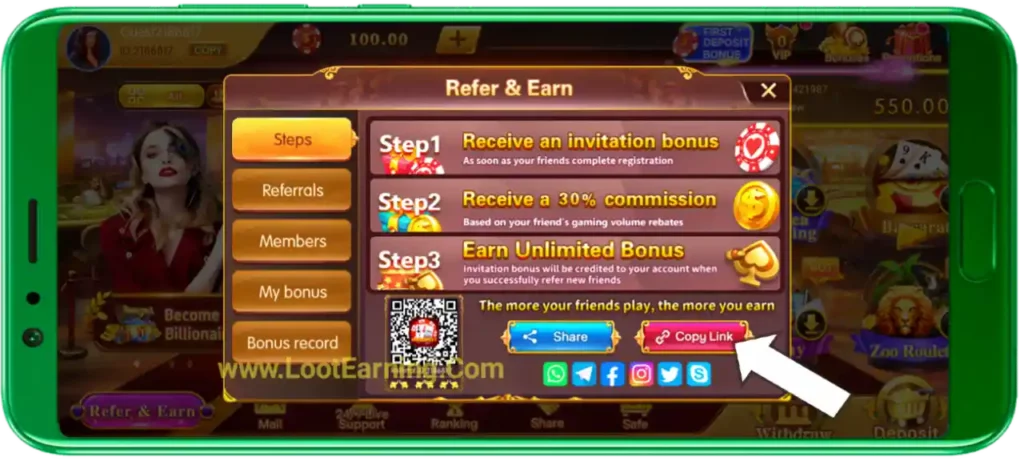 hobi game refer & earn