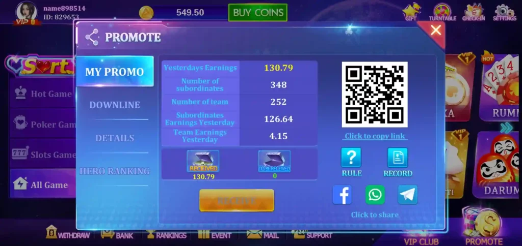 rummy birkin apk refer & Earn