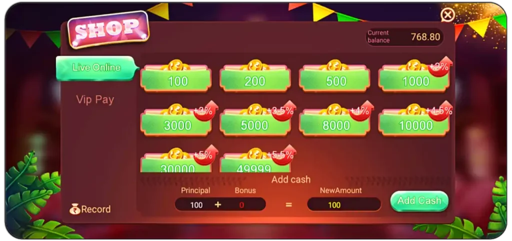 teen patti gold add money