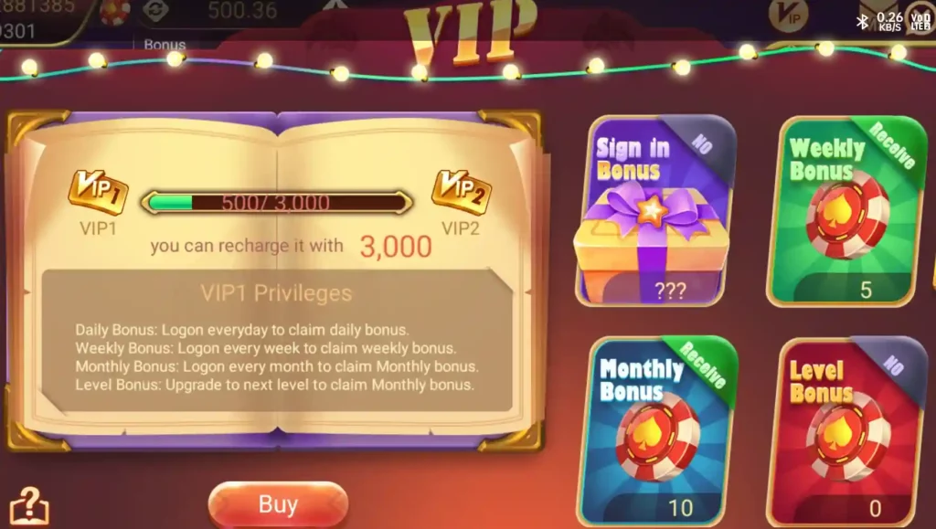 vip program in 999 entertainment