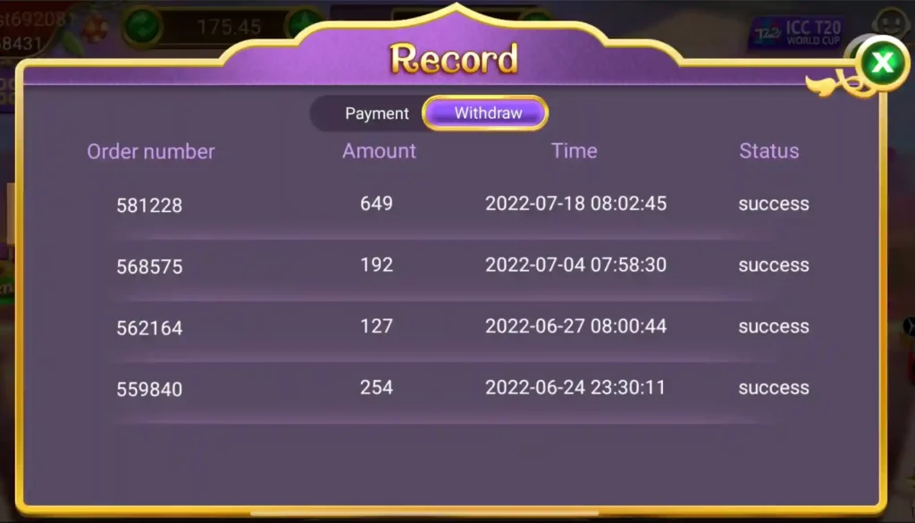 Hello Rummy APK Payment Proof