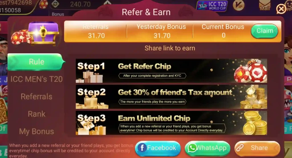 Octro Teen Patti APP Refer & Earn Program