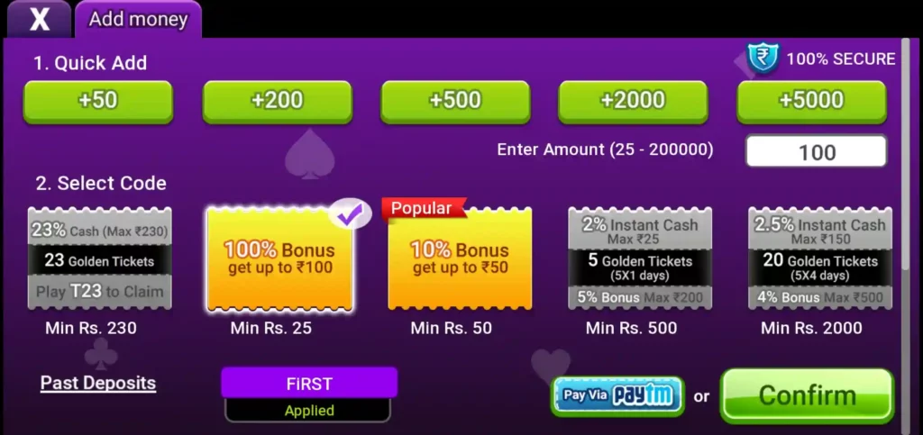 Magic Rummy App Add Cash