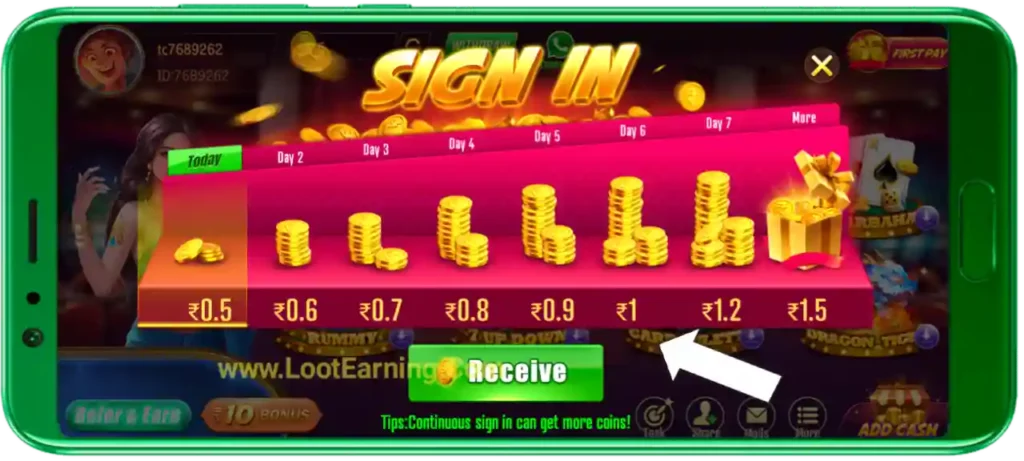 Rummy City APK Daily Bonus