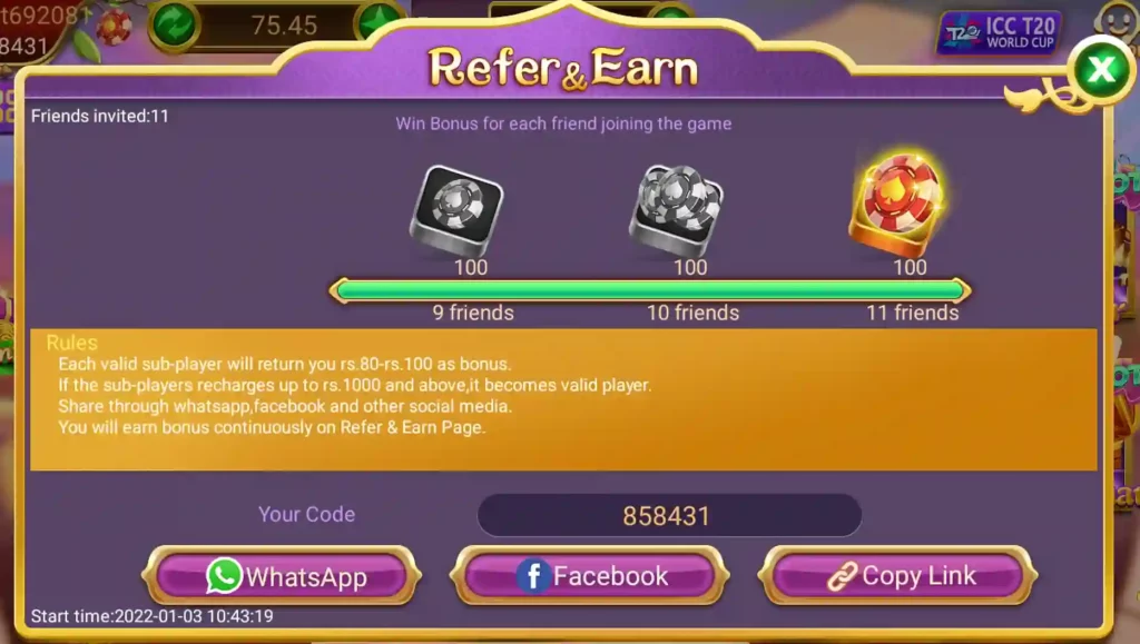 Rummy Hello APK Share Program