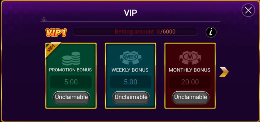 Speed Teen Patti VIP Bonus