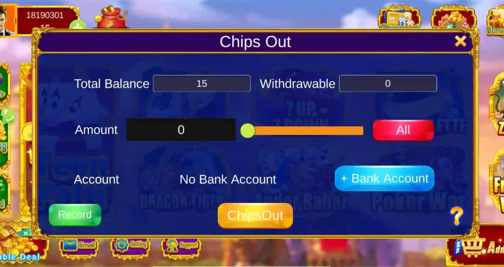 Teen Patti Dhamal APK Withdrawal