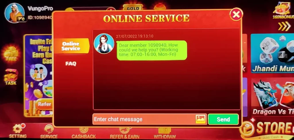 Teen Patti Live Customer Support