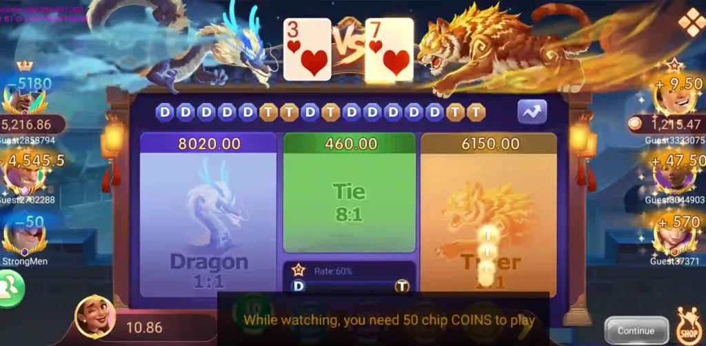 Teen Patti Palace APK Dragon Vs Tiger