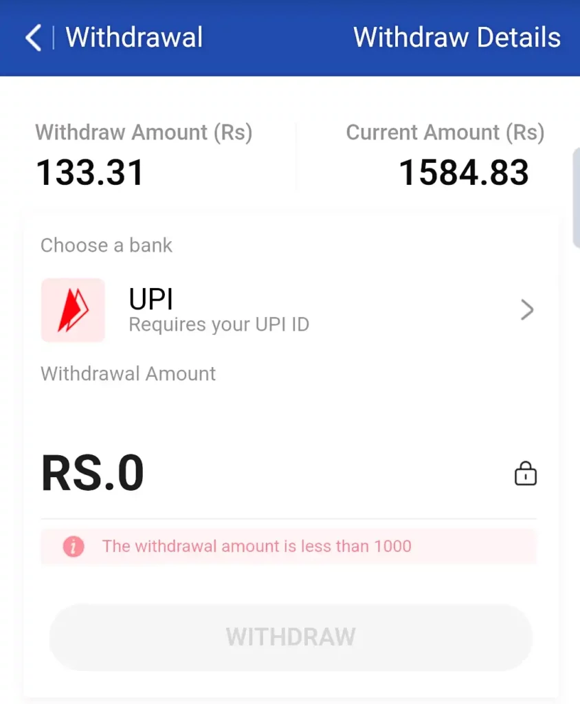Withdraw Refer Commission - Teen Patti Master