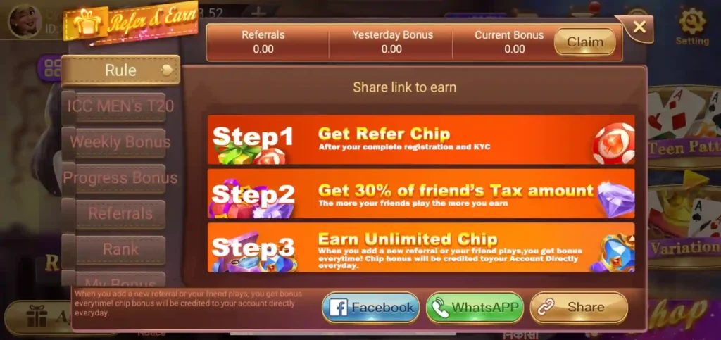 rummy club apk Agent Commission