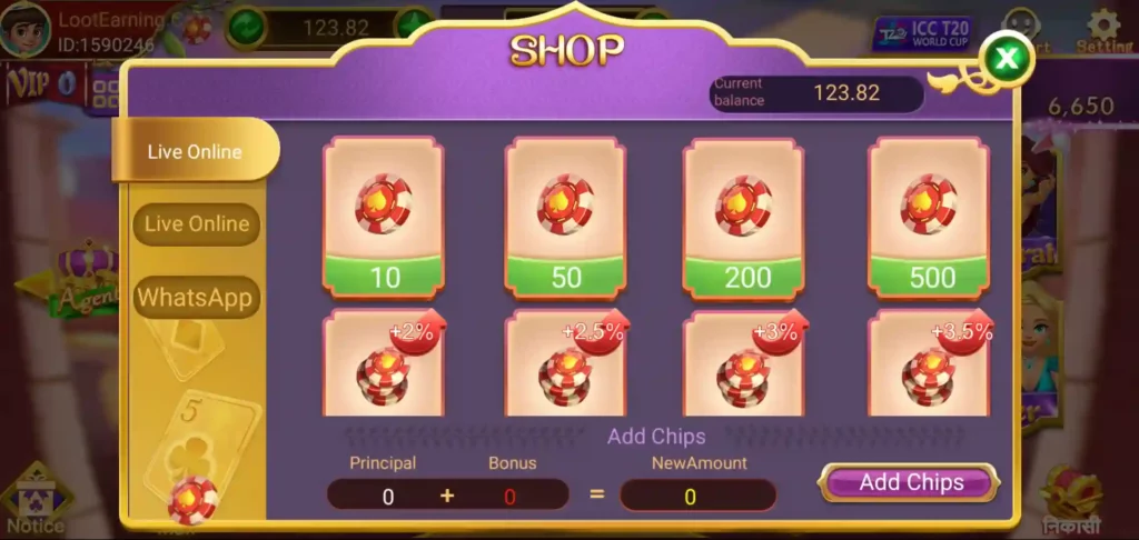teen patti winner Add Cash