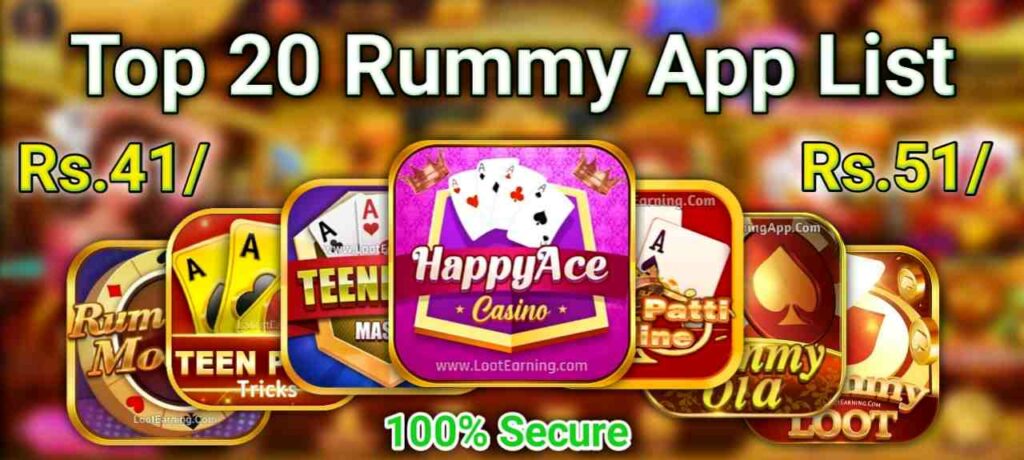 top rummy apps list