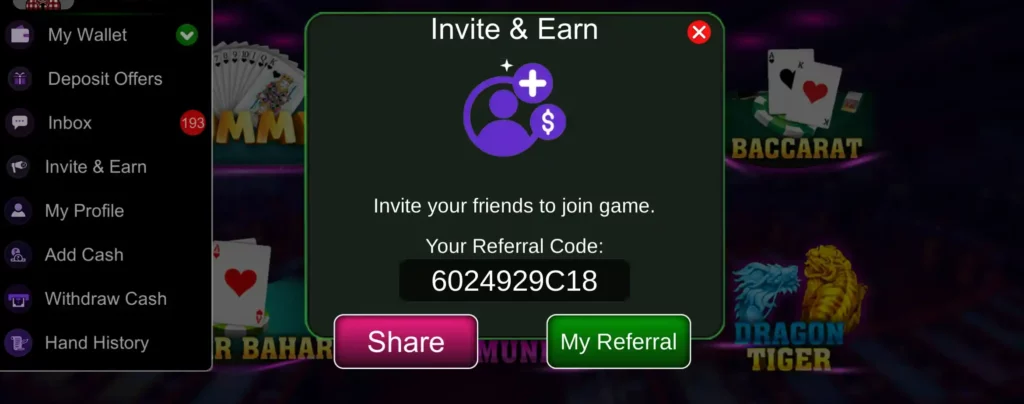Rummy Aura Apk Refer & Earn