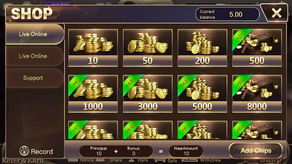 Rummy Ghanta APK Add Cash Program