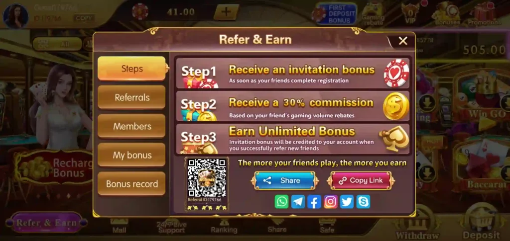 9 Rummy apk Refer & Earn