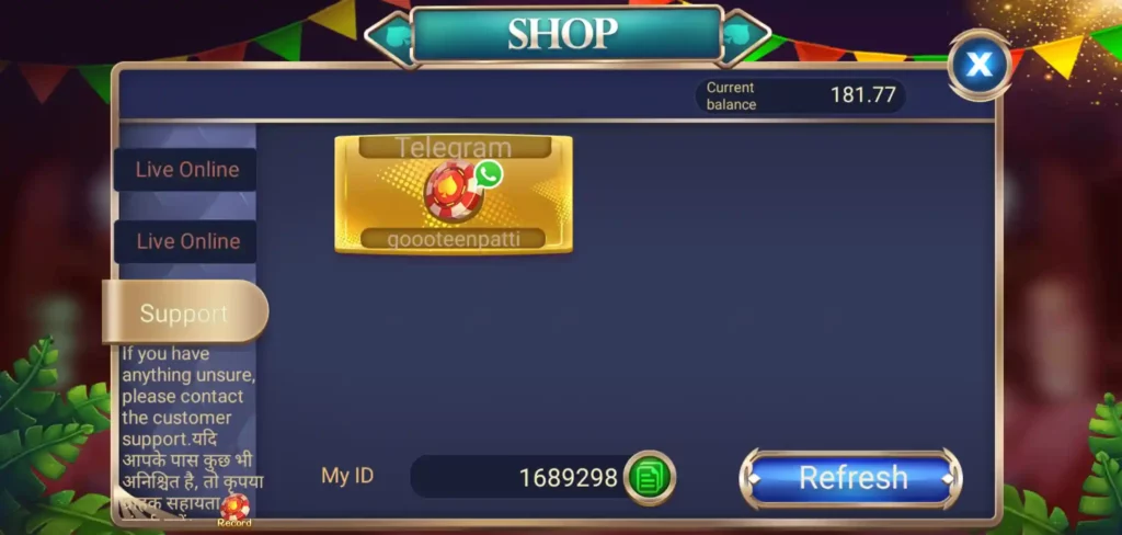 Teen Patti Go APK Customer Support