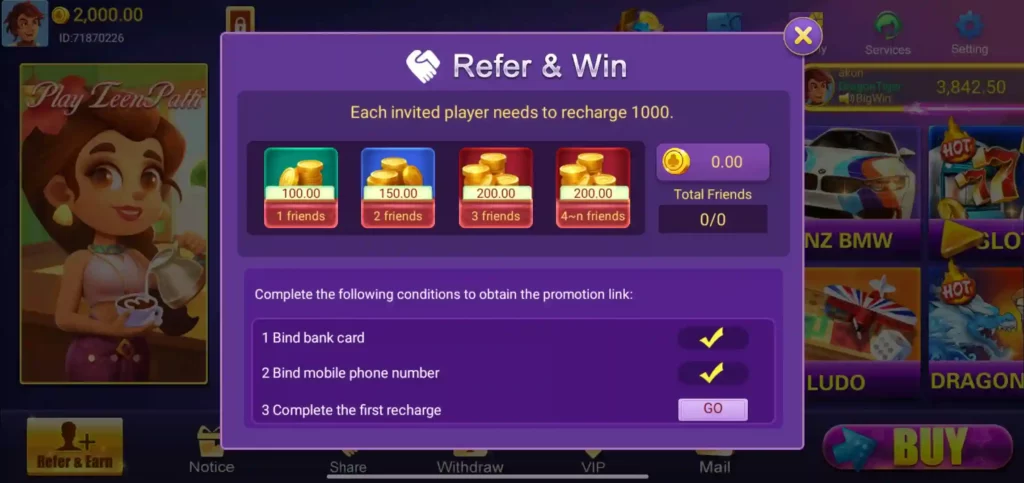 Teen Patti Queen Apk Refer & Earn