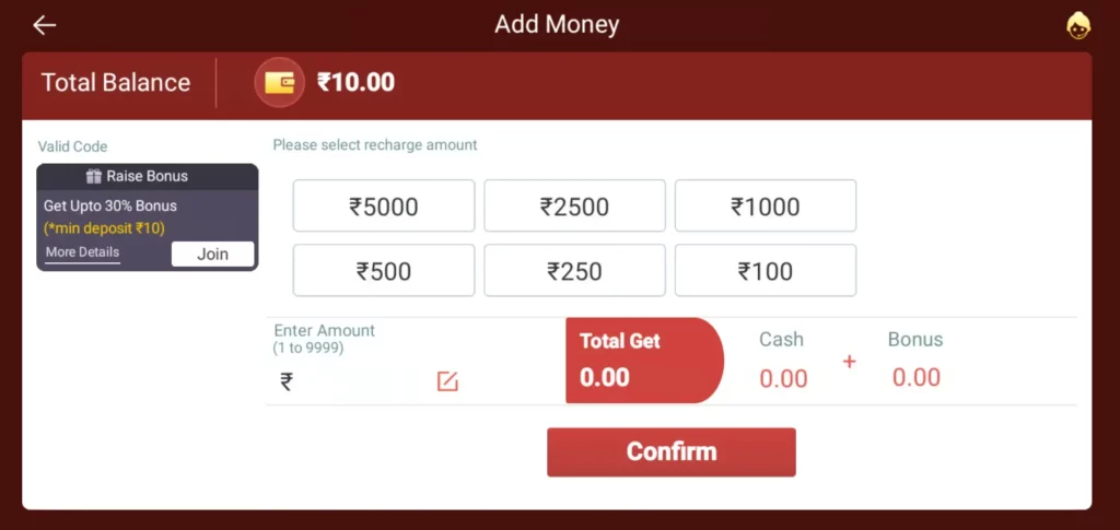 rummy soul App Add Money