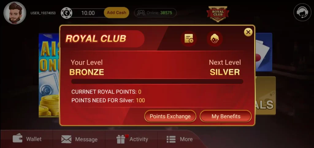 rummy soul apk VIP Levels