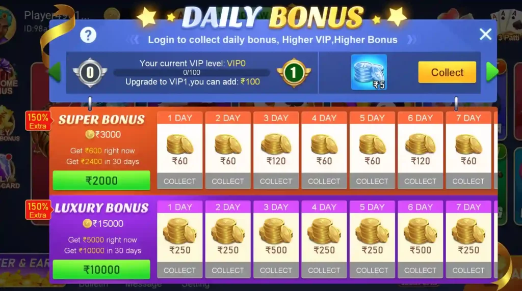 Shagun Rummy APK VIP Program