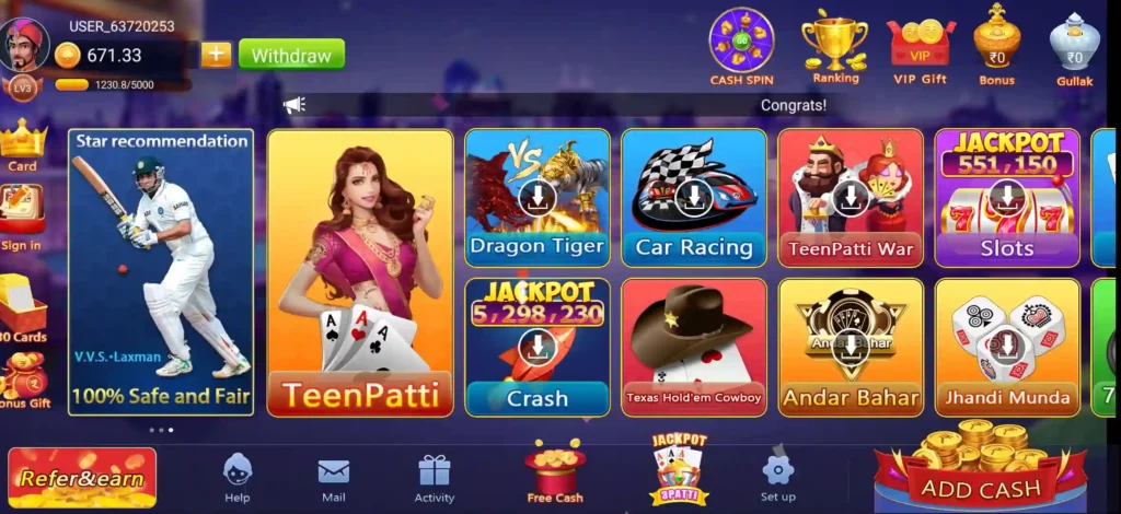 Teen Patti Yoyo App Games