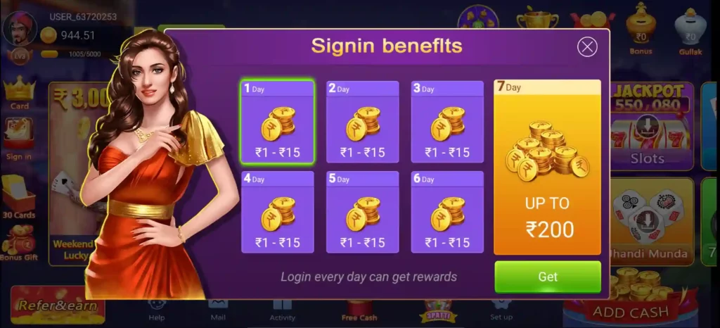 Teen Patti Yoyo Bonus