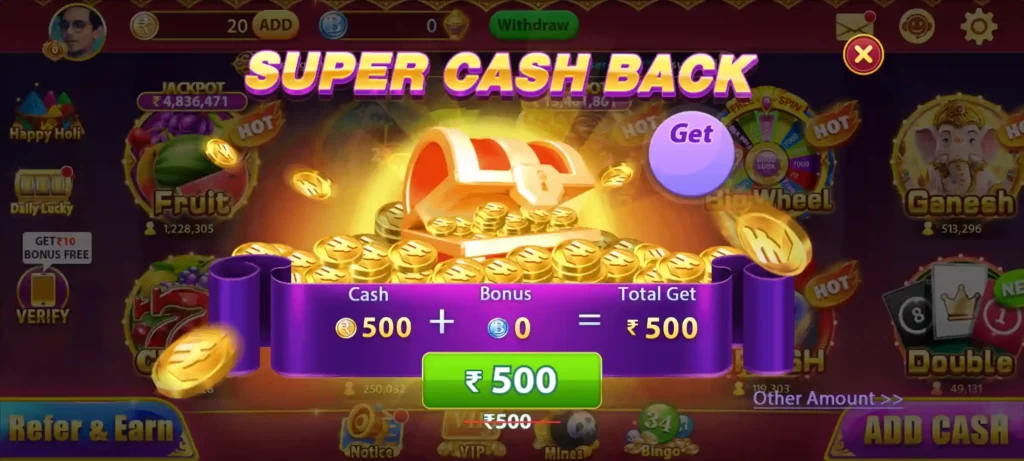 slots meta cash back